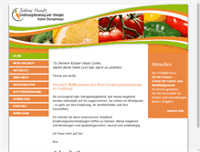 Tablet Screenshot of ernaehrungsberatung-hundt.de
